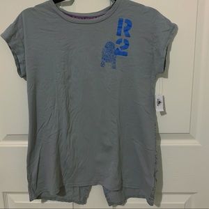 STAR WARS: GALAXY’S EDGE Gray R2D2 T-Shirt NWT